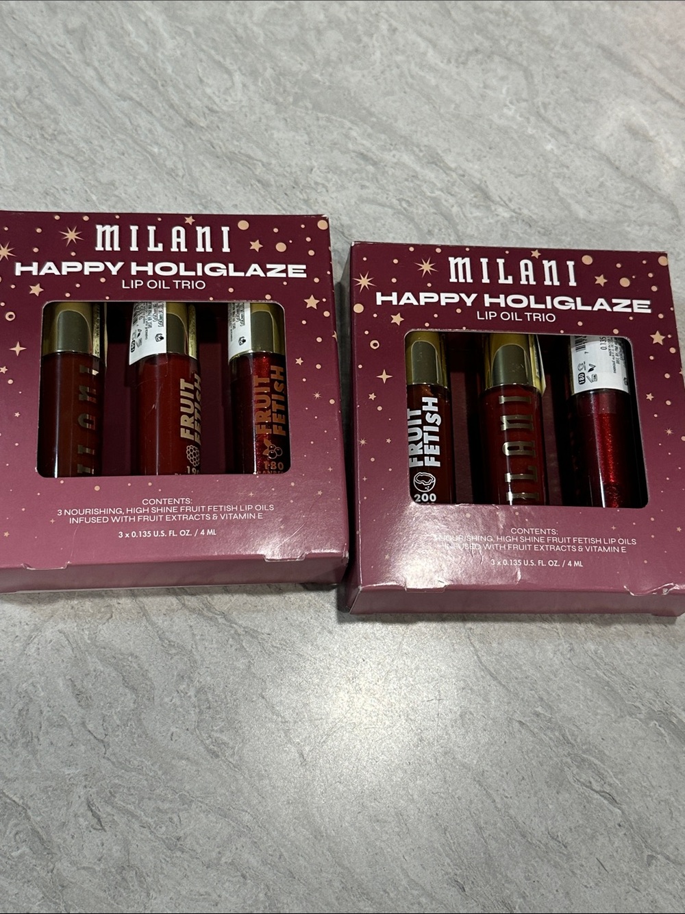 2 Milani Happy Holiglaze Lip Oil Trio